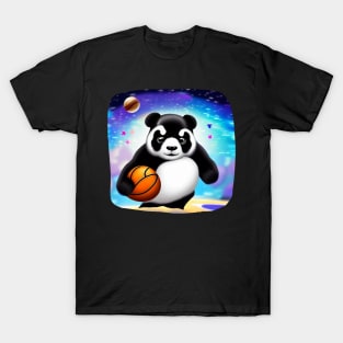 Big Panda Play Basket on Mars T-Shirt